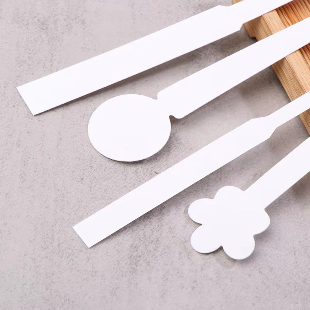 100Pcs New Flower Shape Perfume Test Strips Pointed Oil-absorbing Fragrance Test Strips Essential Oil Test Strips