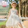 Mädchen Pailletten Prinzessin Blumenmädchenkleid