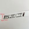 New Font Numbers Letters 630i 635i 640i 645i 650i Top ABS Emblem for BMW 6 Series Car Trunk Nameplate Logo Sticker Black Chrome