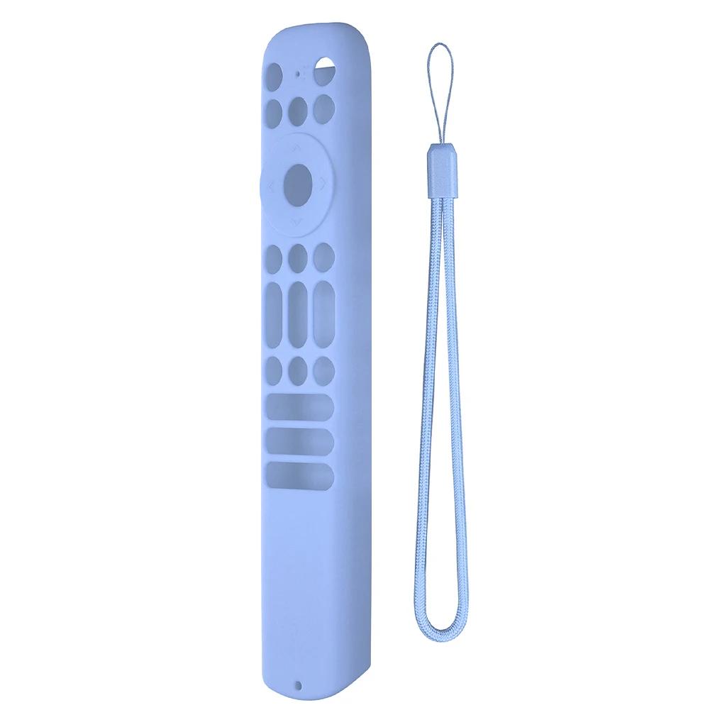 Silikonhülle mit Umhängeband Silikon-Skin-Hülle Stoßfestes Fernseher-Fernbedienungs-Cover für TCL RC813 RC902V RC923 Fernbedienung