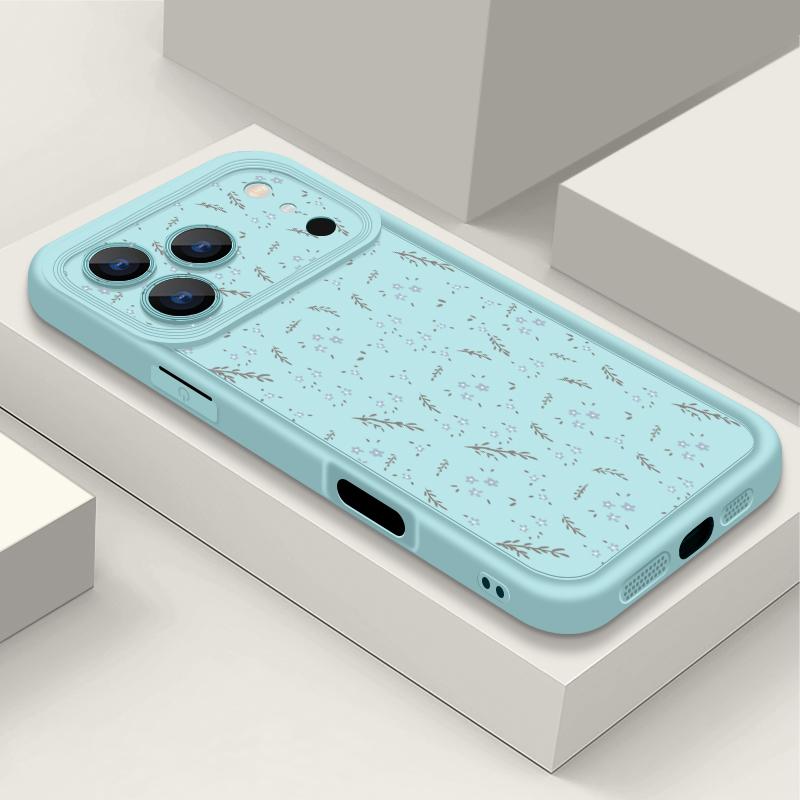 Shockproof Soft TPU Silicone Phone Cover Funda For iPhone 17 Air 16e 16 15 14 Pro Max 13 17 Pro Max 17 Pro 17 Small Flower Pattern Case