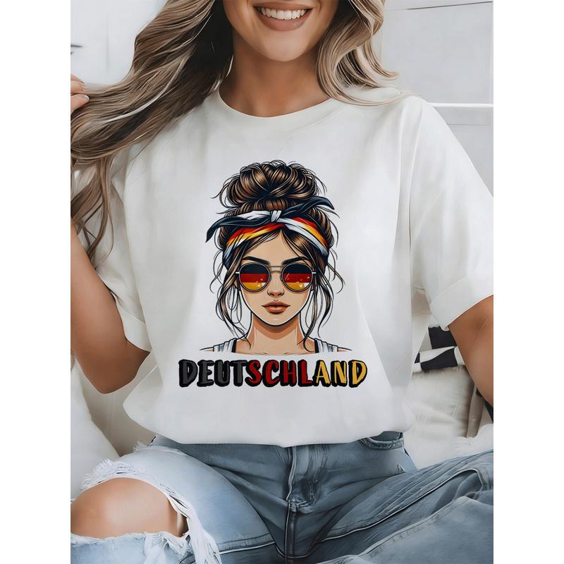 German German Germany Flag T-Shirt White for Men Women Unisex All Season Funny T-Shirt