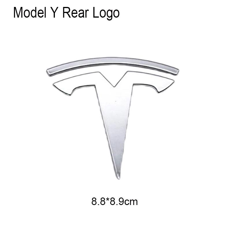 UBLM4 3D ABS Emblema Cofano Anteriore Auto Adesivo Badge Baule Posteriore Per Tesla Model 3 Model Y Decorazione Sostitutiva Decalcomanie Accessori