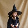 Halloween Magic Wizard Hat Triangle Witch Cap Kids Adults Halloween Party Cosplay Costume Props Black White Yard Hanging Hats
