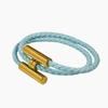 Stainless Steel Bracelet, Leather Woven Bracelet, Various Colors, Geometric Style, Light Luxury Style