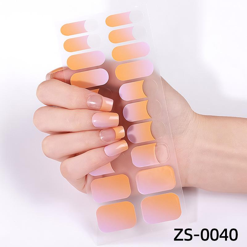 

Нові плівки для французького манікюру, наклейки для нігтів на 20 пальців, подвійний ряд, європейський та американський стиль, самоклейні наклейки для нігтів з Amazon, повне нанесення. ZS-0040