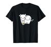 Cute Happy Cow Drinking Boba Bubble Milk Tea T-Shirt