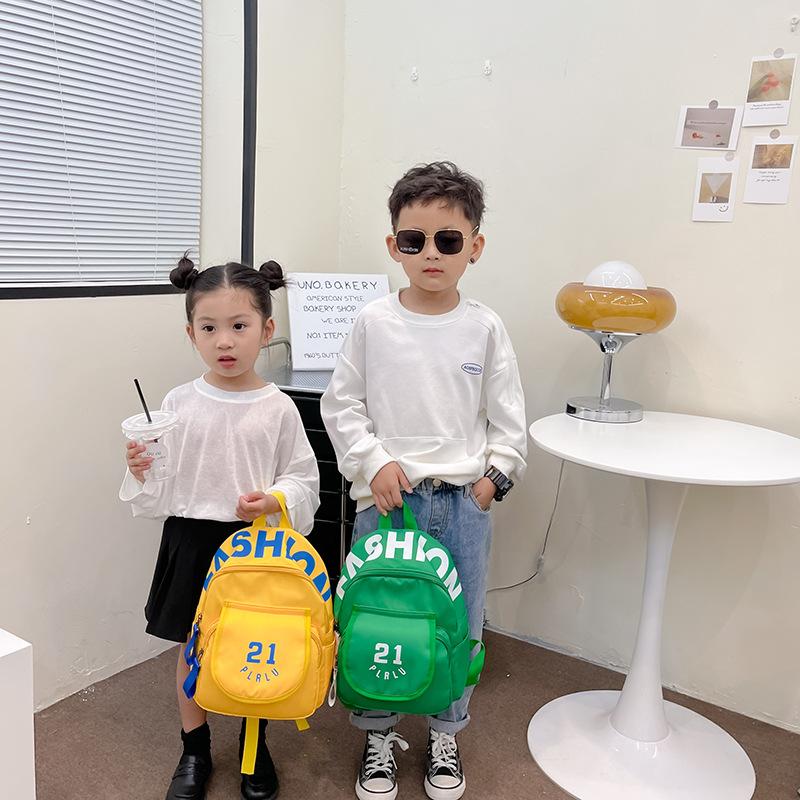 Sac d'école pour enfants Ins Sac à dos pour garçons et filles pour l'école primaire Sac à bandoulière pour la maternelle, la classe moyenne et la grande