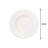 NARUMI Soup Sense Pasta Rim Dishwasher Plate, White, 24cm, Plate, Plate, White, Stylish, Microwaveable, Safe, 51800-5776