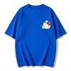 Womens 2026 New Hello Kitty Cartoon Printed Pure Cotton Womens Short Sleeved Tshirt Casual Trend Round Neck Womens Tshirt