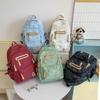 Schoolbag1011 New high school boys backpack large capacity trendy cool graffiti junior high school student schoolbag female campus computer backpack