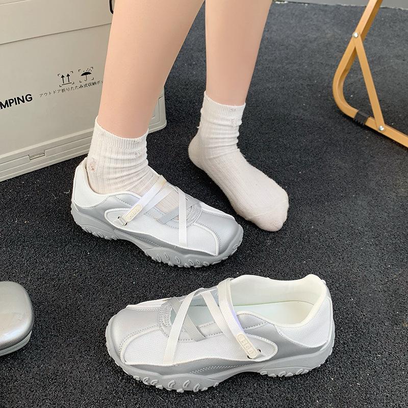 Dexun shoes board shoes women's Velcro 100 new models with casual 2025 spring ins Korean version breathable sports Forrest Gump shoes