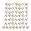 50Pcs 18K Gold Plated Gold Plated Connectors 11mm*7mm Size 2-Row Design Brass Connectors Brass Material Gold Plated Finish