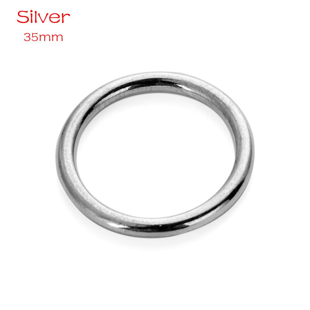 10Pcs Metal O Ring Silver Gold Metal Buckle Bag Parts Sewing Accessories Durable DIY Craft Supplies Backpack Belts Decor