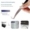 High Precision Diamond Pattern Eyelash Tweezers with Stainless Steel Fiber Tip