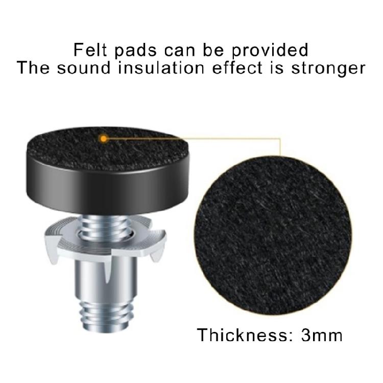 16Pcs Multipurpose Furniture Leg Adjusters Threaded Leveling Feet Prevent Floor Damage With Stable Base Designs