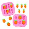 Fondant Molds Small Carrots Molds Chocolate Silicone Moulds Cake Molds DIY Baking Molds for Fondant Decoration