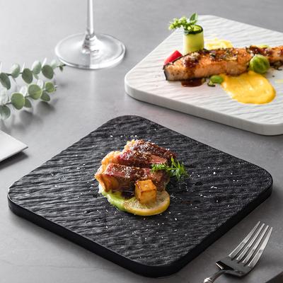 Square Plate Household Vegetable Plate Hotel High Value Steak Plate Western Plate Creative Dessert Tray Commercial