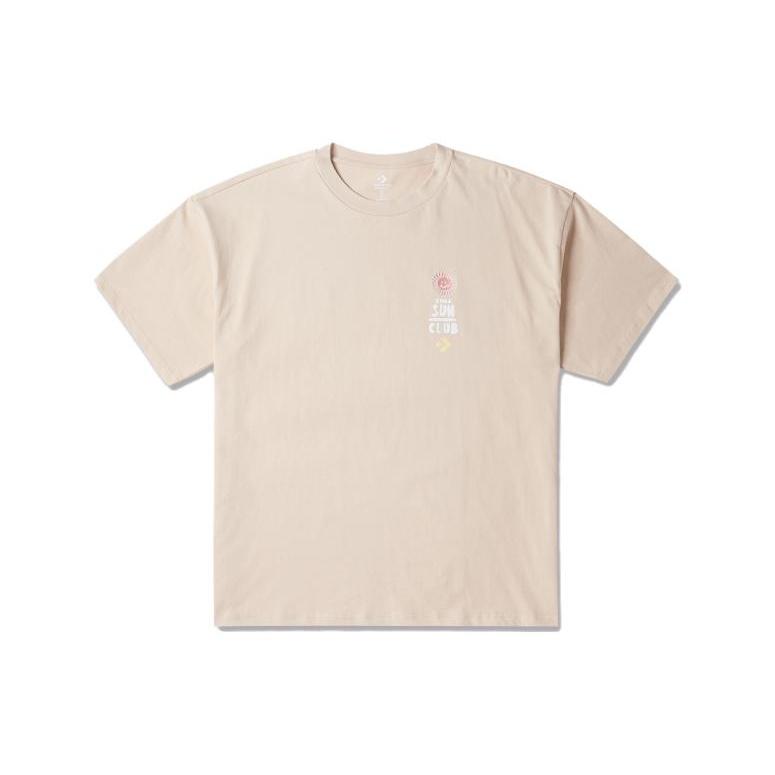 Converse Summer Beach T-Shirt Asia Sizing Beige Men s 10025877-A03 XL