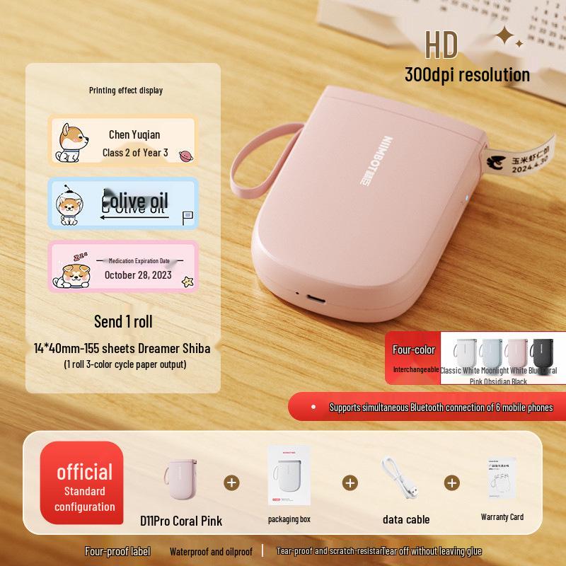 Jingchen D110 Handheld Bluetooth Mini Thermal Label Printer