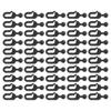 50Pcs Invisible Plastic Curtain Hooks For Gazebo Awning Track System Black Hanging Rail Accessories Outdoor Patio Decoration Too