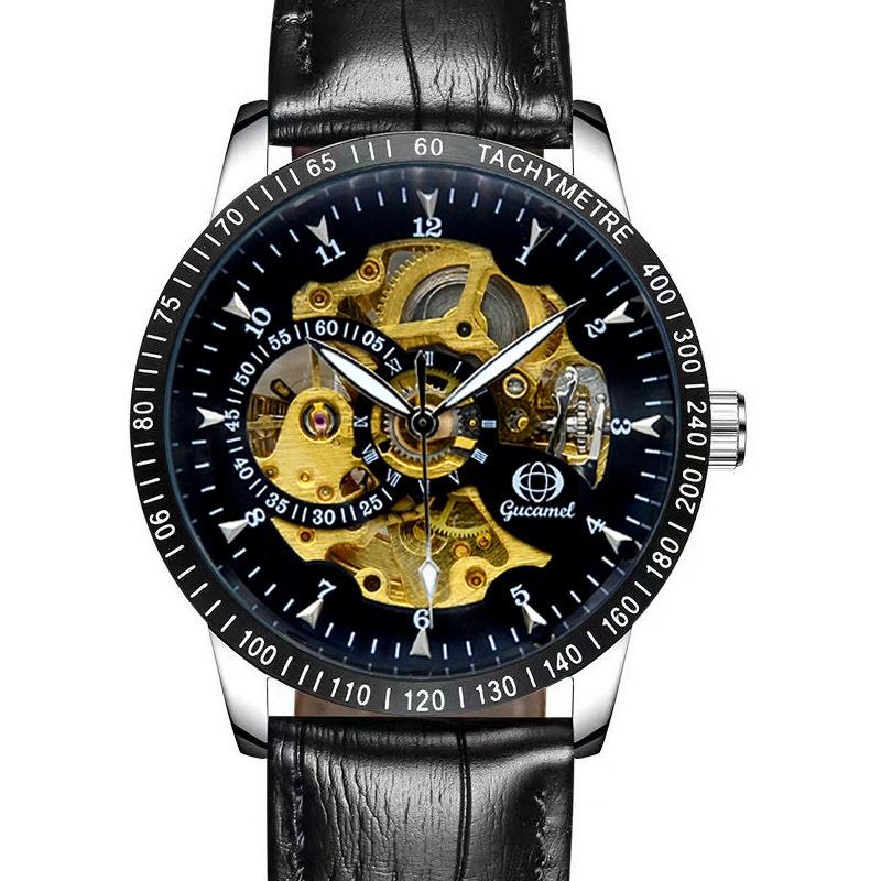 Automatic Mechanical Watch Men, Business Hollow Fashion Men's Automatic Mechanical Watch, Mechanical Men's Watch