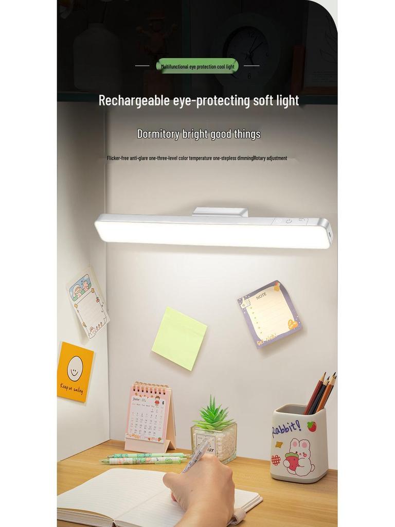 Smart Rechargeable LED Desk Lamp with Eye Protection and Magnetic Base for Students