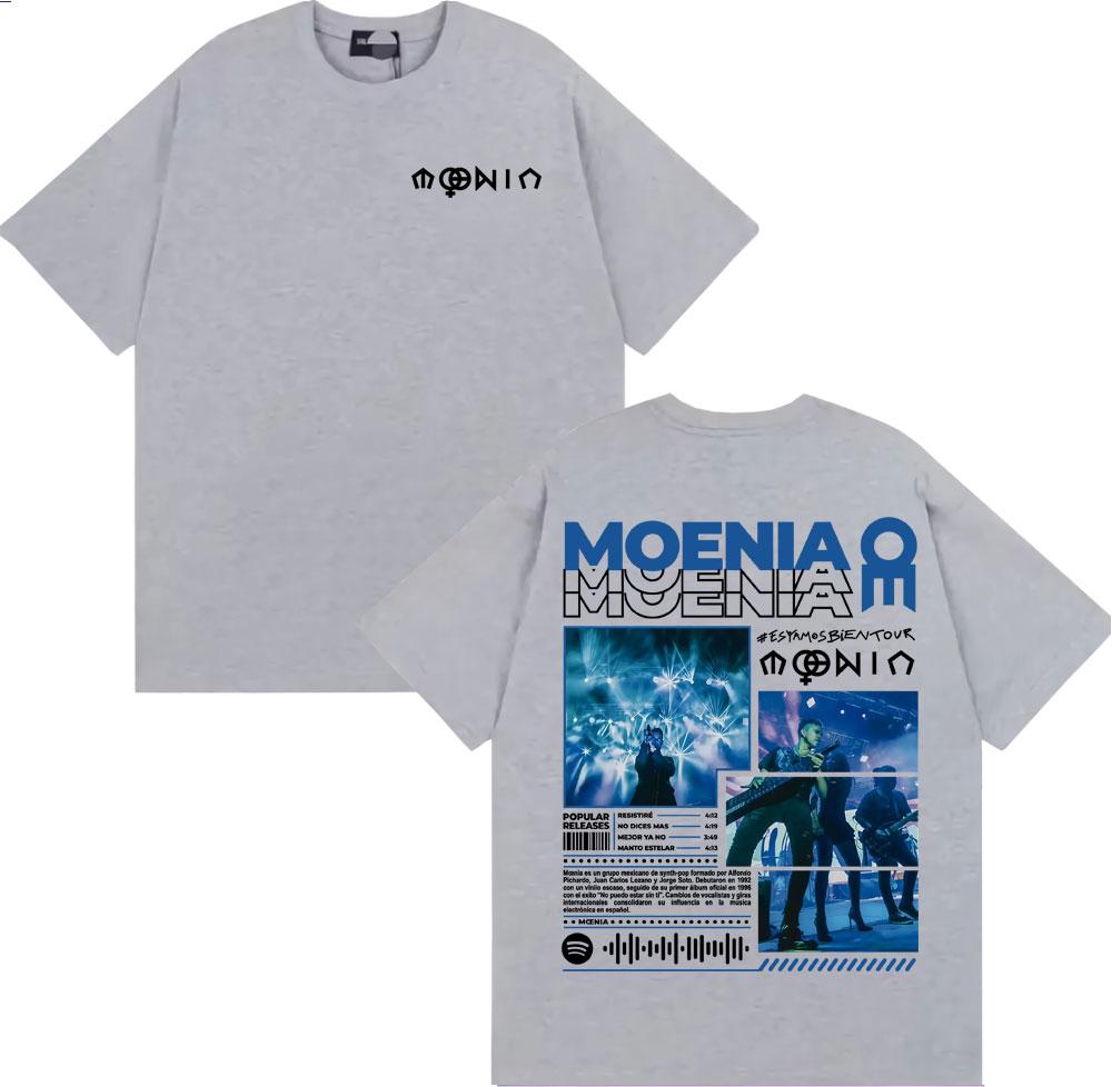

Singer Moenia Esyamos Bien Tour Merch T Shirts Unisex High Street Hip Hop Rock Tshirt Casual European Size Oversized T Shirt S