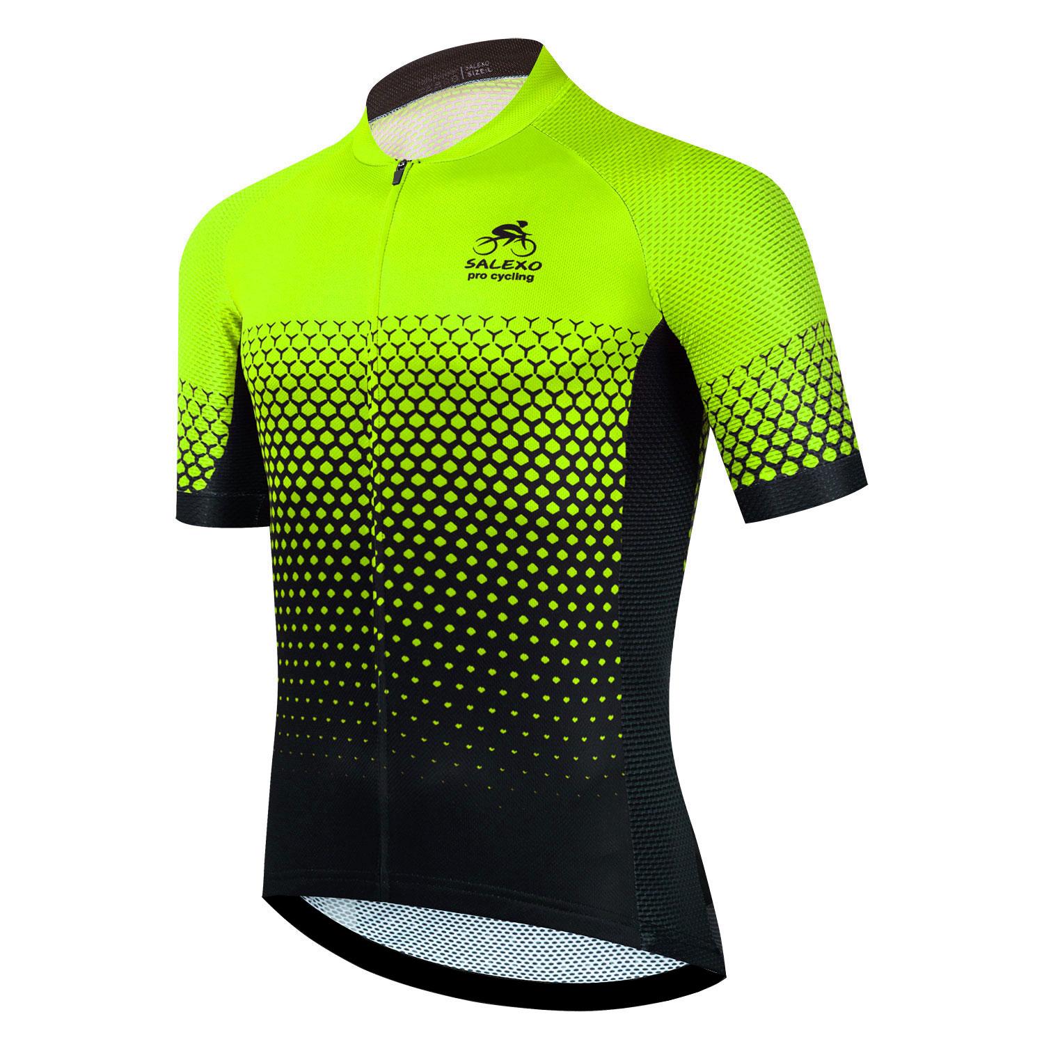 

Salexo Cycling Jersey Set Men s Summer Short Sleeve New Racing MTB Cycling Bicycle Clothing Uniform Ropa Ciclismo Maillot Hombre S