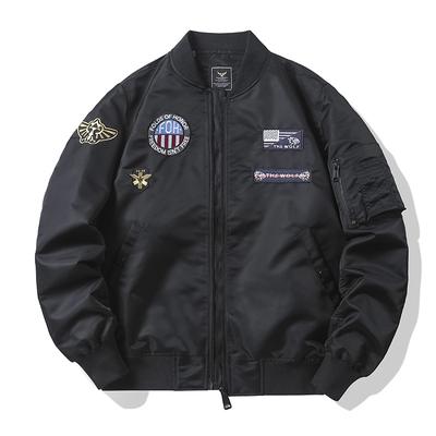 Flight Suit Pilot Jacket Men's Korean Embroidered Baseball Uniform Spring and Autumn Large Size Work Jacket