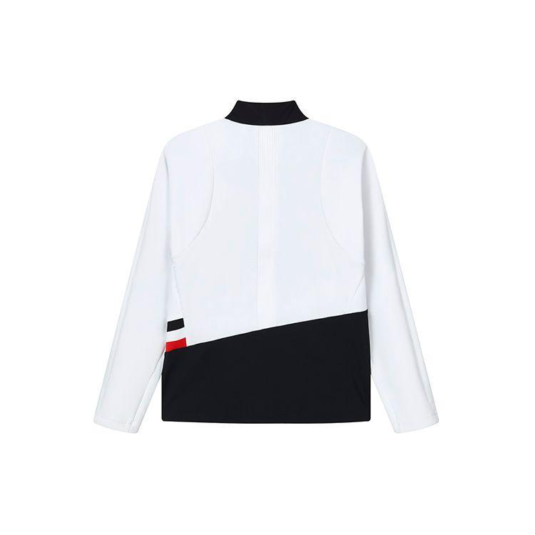 Fila Athletics Logo Printed Sports Stand Collar Cotton Jacket Men Jacket Jade-White A11M215903F-WT