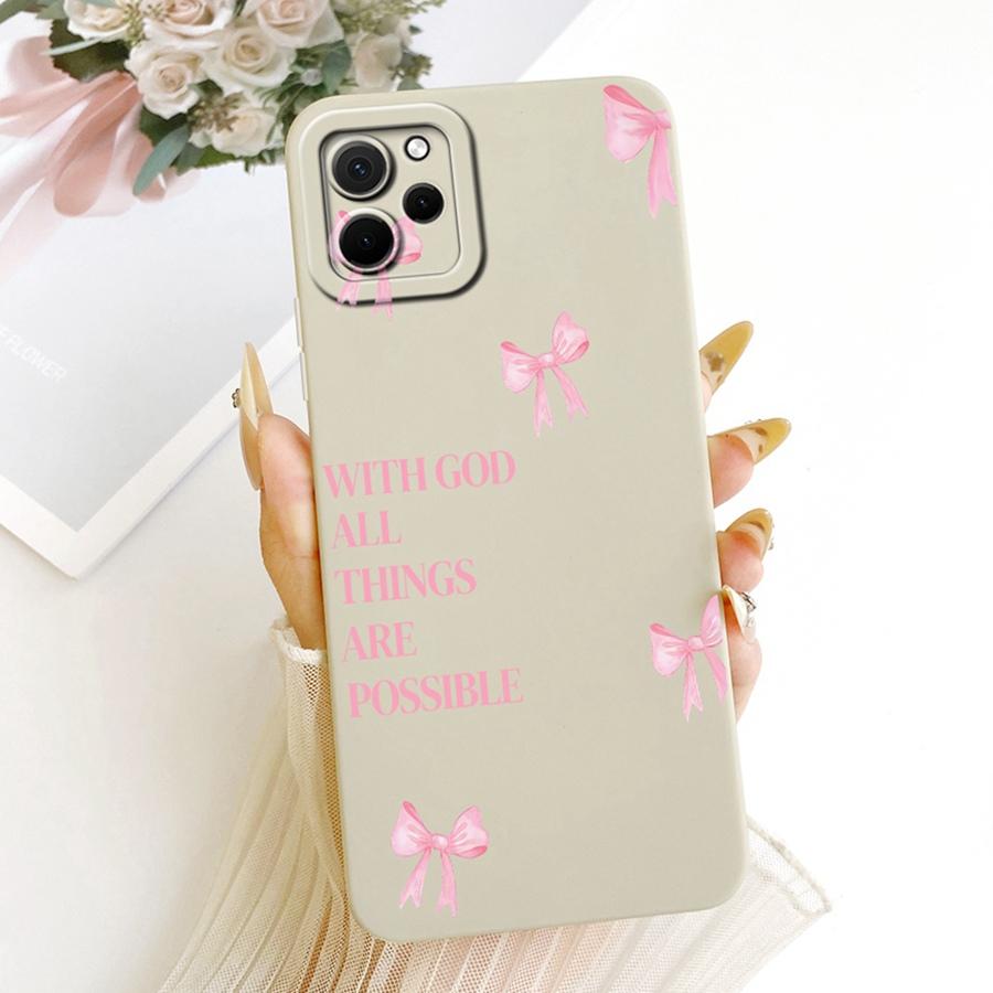 

Case For Huawei Nova Y61 Phone Cover for Huawei NovaY62 Nova Y62+ Soft Silicone Matte Cherry Painted Flower Phone Funda Huawei Nova Y61