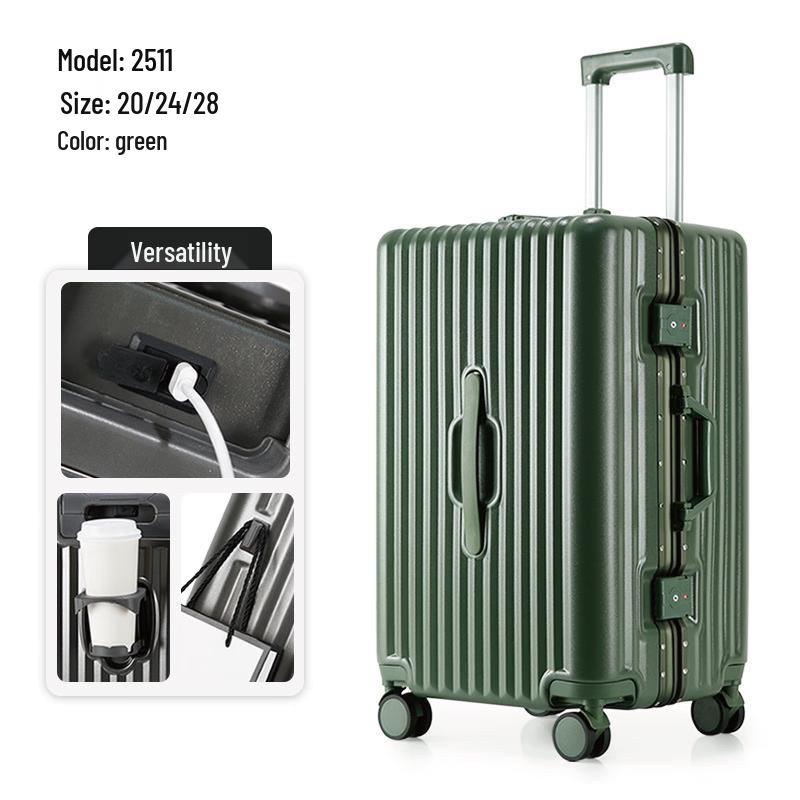 Zhilü Durable Aluminum Frame Hard-Shell Spinner Luggage 20 inch