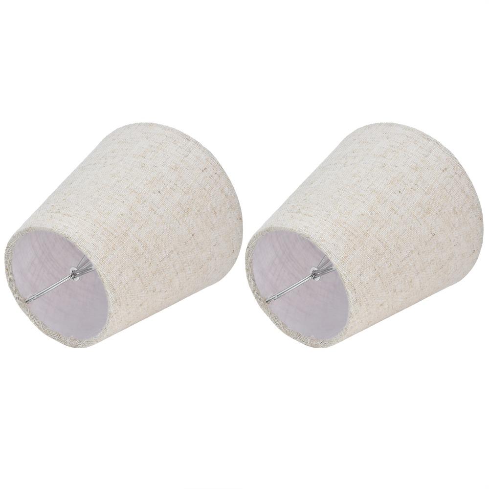 2PCS Fabric Lampshade Clip On Design Small Lamp Shades Modern Chandelier Lamp Shades  Pendant Light