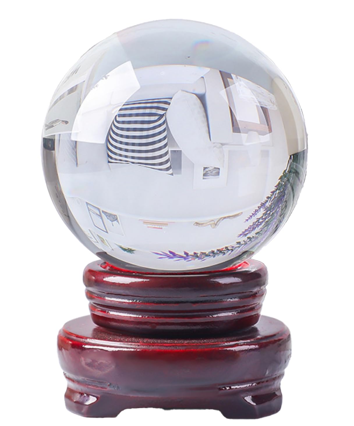 

S.fields.inc 10 см Хрустальный шар с подставкой, Большой стеклянный шар, Круглый шар для гадания, Фэн-шуй, Украшение (чистый)