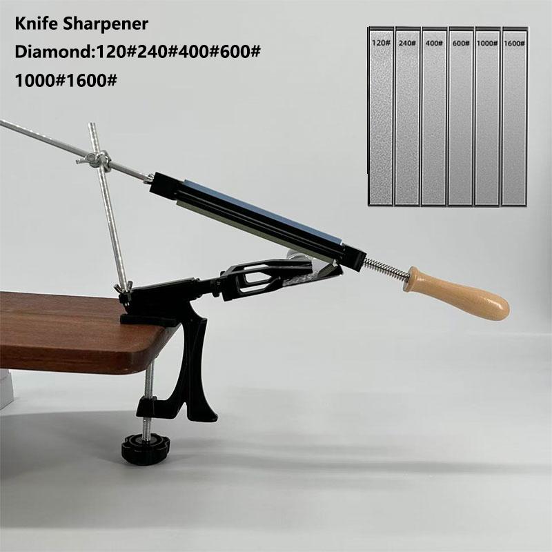 Profesionální brousek na nože s pevným úhlem pro nože Diamantový brousek Brusné nástroje Whetstone Kuchyňské nářadí