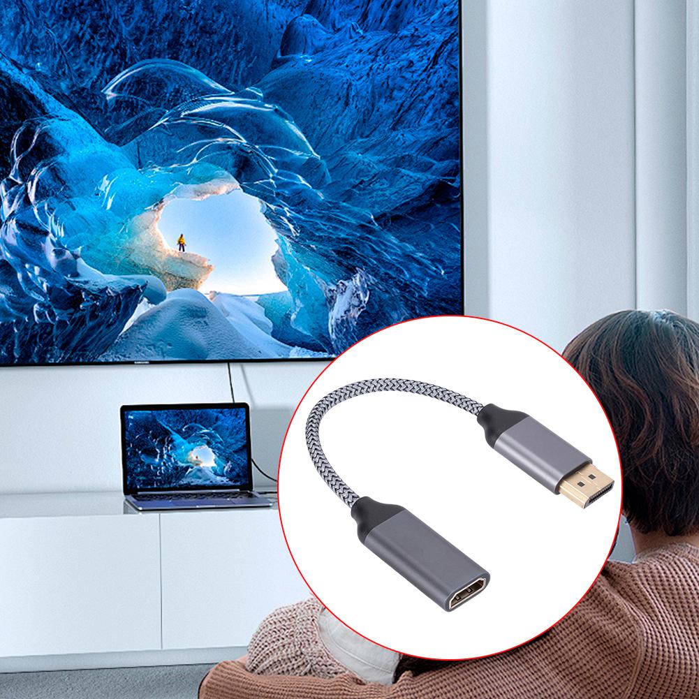 1-5PCS 4K 60HZ DP To HDM HD TV Video Audio Adapter Male To Female DP To HDMI-Compatible Cable Adapter for HP/DELL Laptop PC