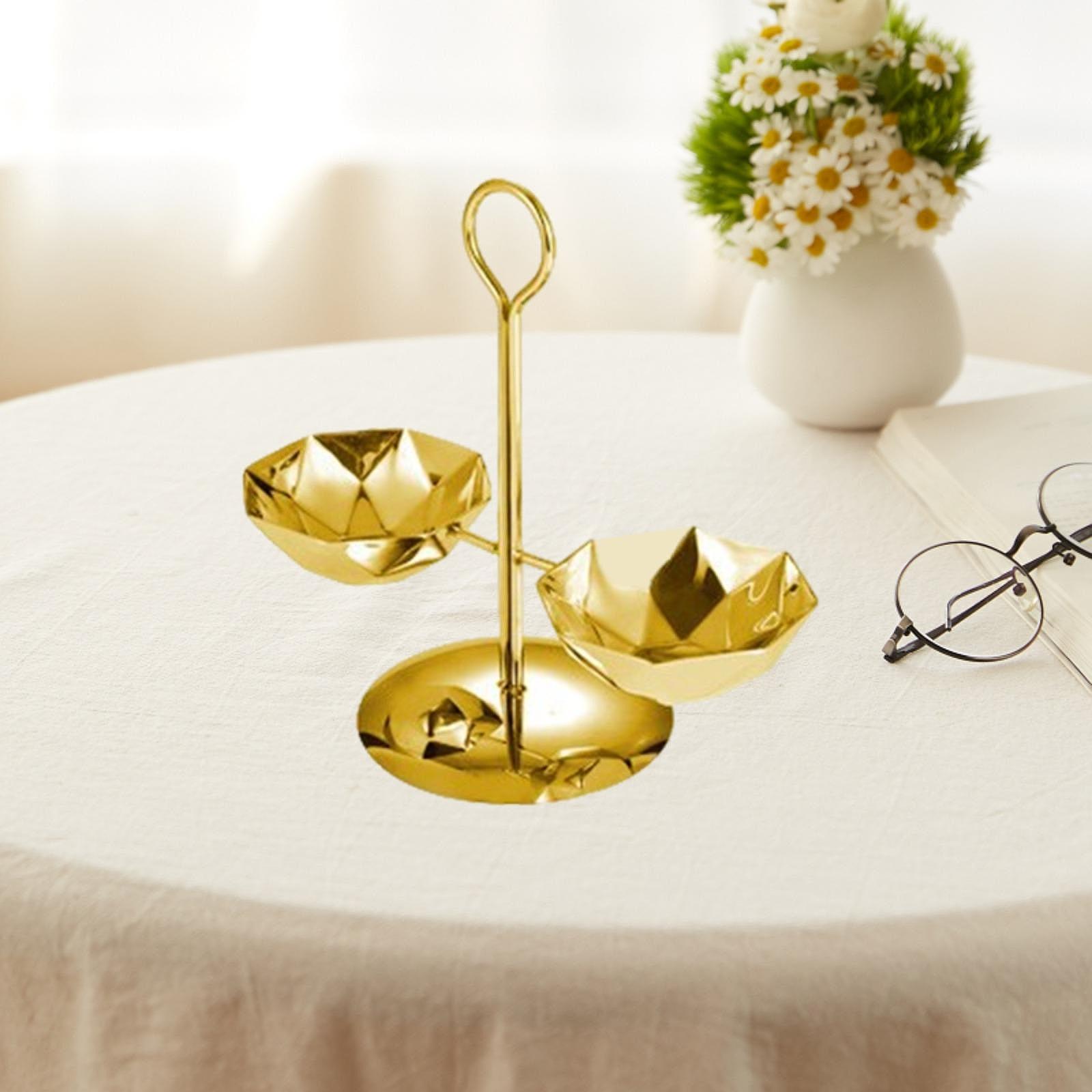 

Миска для соусов Разделенный поднос для кухни Ресторана Гарниров золотой