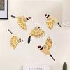 5Pcs Wooden Flying Birds Wall Decor Vintage Wall Figurines Sculpture  Living Room