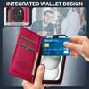 LC.IMEEKE L1 Series for iPhone 14/13 Case PU Leather Wallet Stand Protective Phone Cover