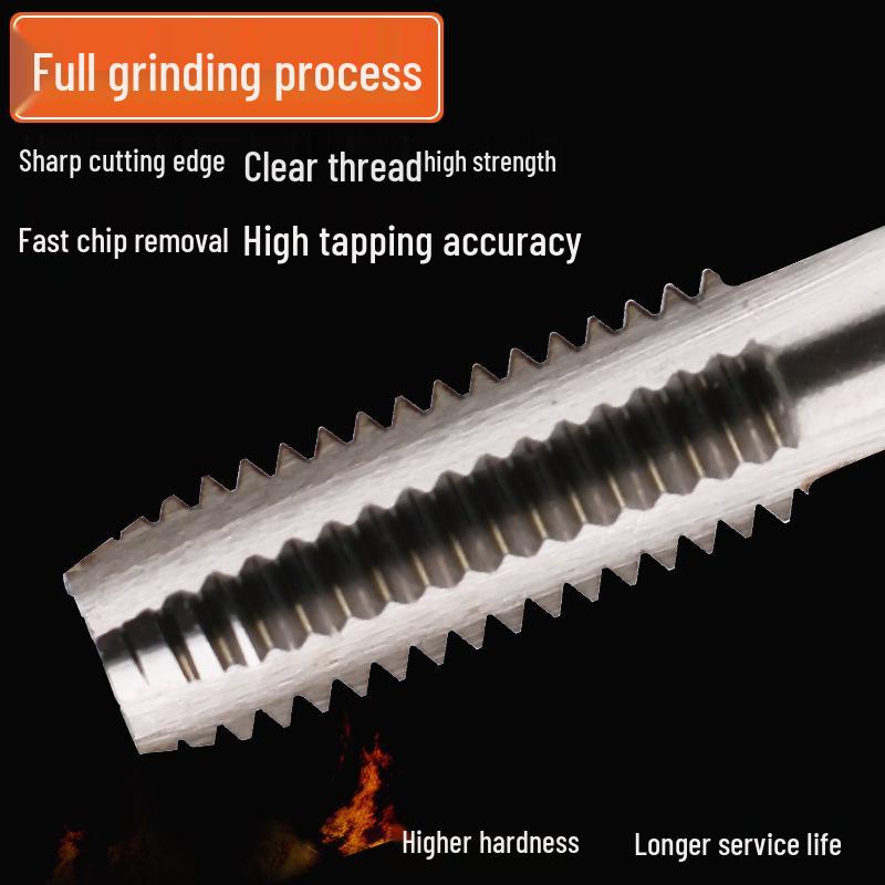 M33-M42 Fully Ground Straight Flute Machine Taps for Hand Use