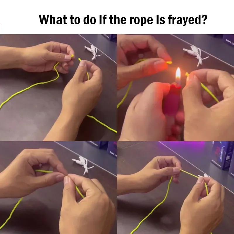 Latest Lights Toy String Glow in The Dark String Rope Launcher Luminous Travel Size Handheld String Stress Relief Toy ideal for Children Gift Idea