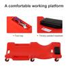 Mechanic Vehicle Creeper Under Car Rolling Crawler Board With Headrest Wheels Red