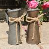 Retro-Style Milk Jug Shaped Iron Flower Bucket for Dried Arrangements