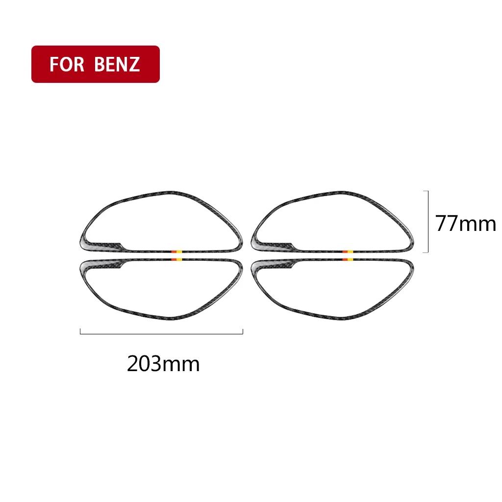 

Дверные ручки из углеродного волокна, декоративные дверные чаши для Ford Mustang 2015 2016 2017 Наклейки на автомобиль Наклейки для стайлинга автомобилей 3D
