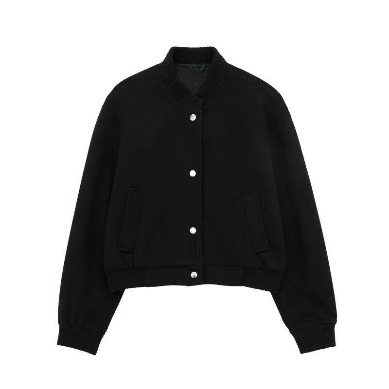 Fall Women's Clothing Slim Looking Easiest for Match Soft Bomber Jacket