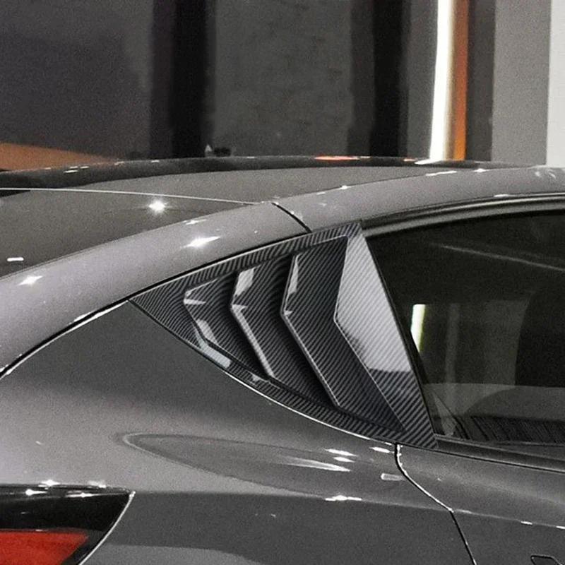 For Tesla Model Y Juniper 2021-2025 ABS Rear Car Window Shutter Cover Louver Side Vent Trim Triangle Modified Car Accessories