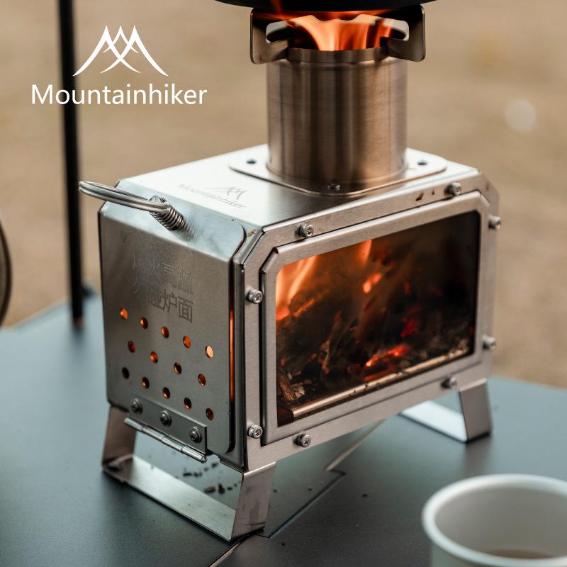 Folding Mountain Cubic Wood Stove: Outdoor Camping & Tent Heating, Water Boiling, Roasting, Fire Pit