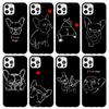 French Bulldog Black White Phone Case For iPhone 17 Air 16 15 Pro Max 14 Plus 13 Mini 12 11 Cover 7 8 SE Silicone Shell Print Fu