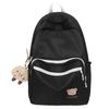 Schoolbag small fresh schoolbag female junior high school students solid color simple ins backpack primary school students light high value cute 